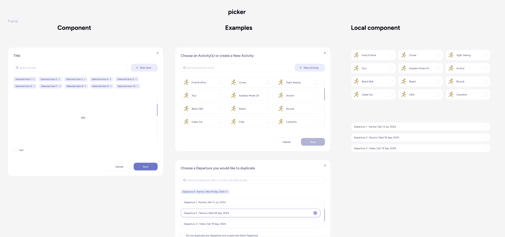 Apex design system component screen five